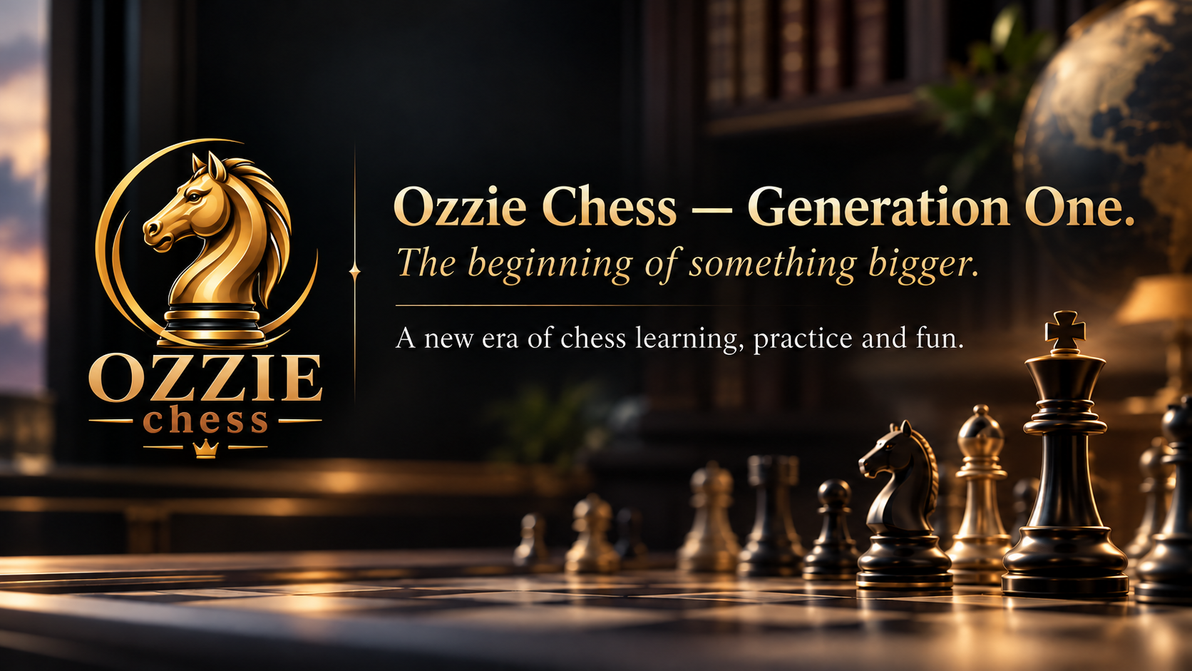 Ozzie Chess — Generation One. The beginning of something bigger. A new era of chess learning, practice and fun.